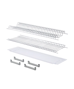 KIT SCOLAPIATTI INOX PER PENSILE DA 45 CM